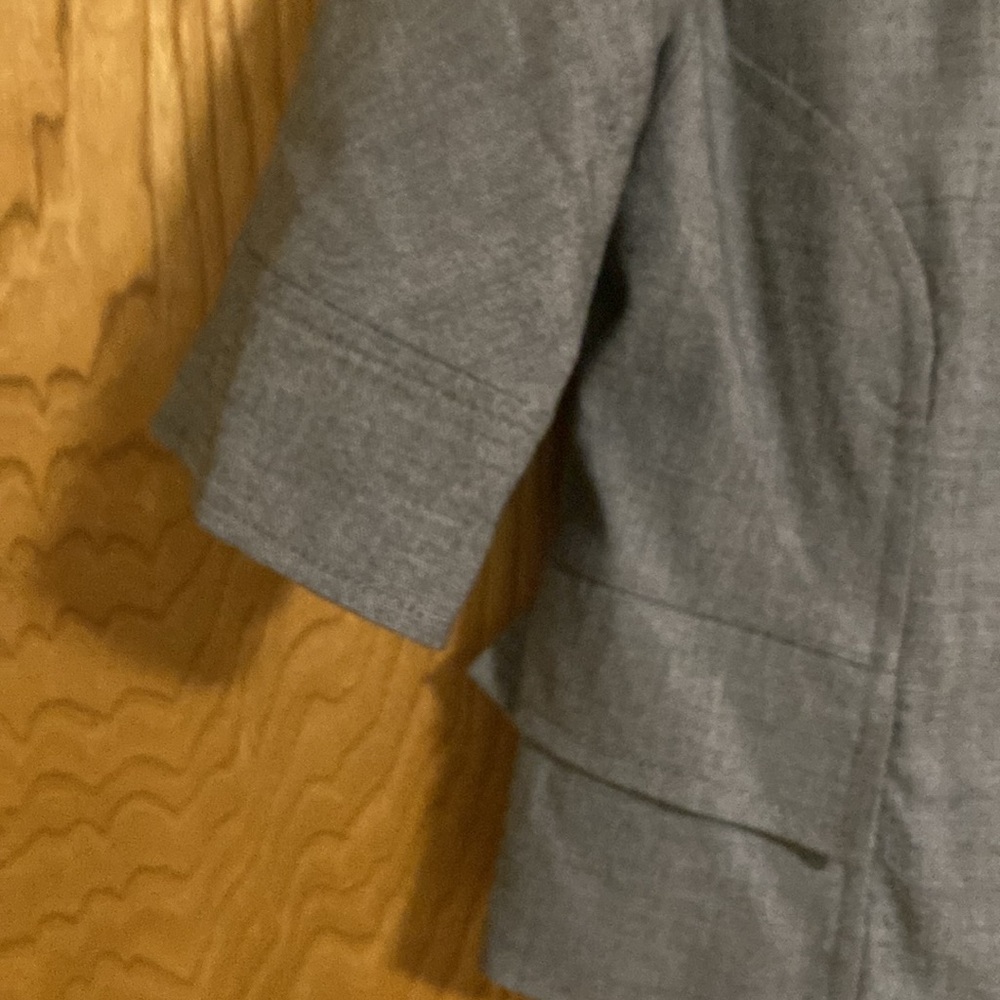 Essentials Gray Women's Blazer Medium Vintage - image 6